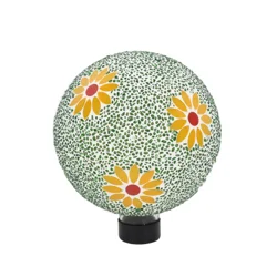 ROOM & RETREAT Rr 8" Flower Gazing Ball