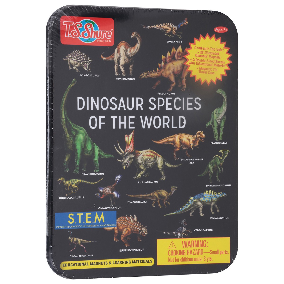 slide 7 of 12, Bendon Dinosaur Species Mini Tin - Each, 1 ct