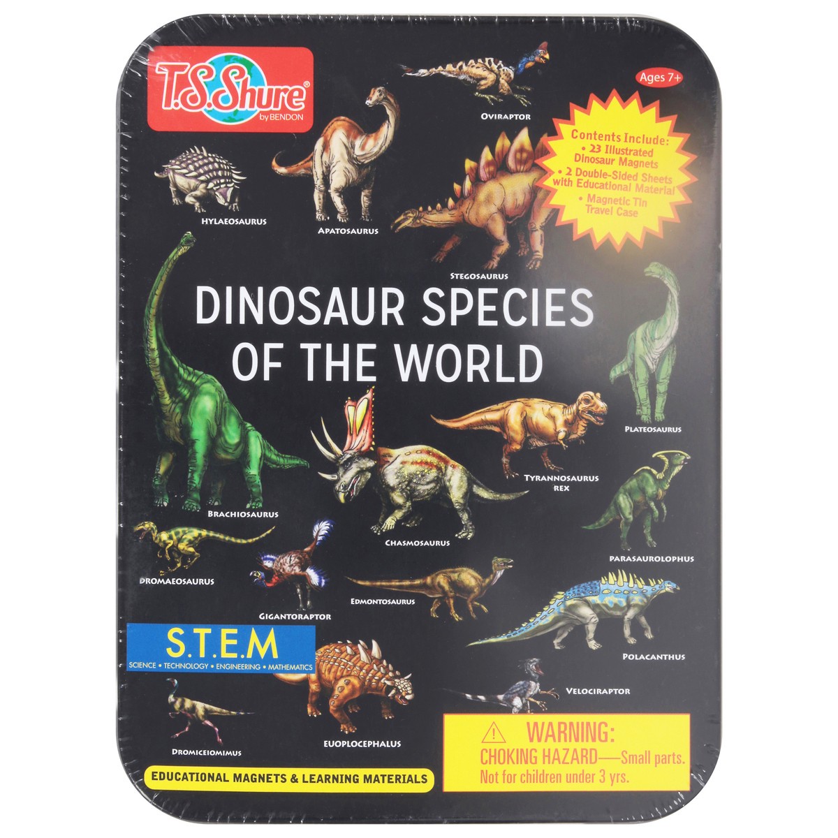 slide 8 of 12, Bendon Dinosaur Species Mini Tin - Each, 1 ct
