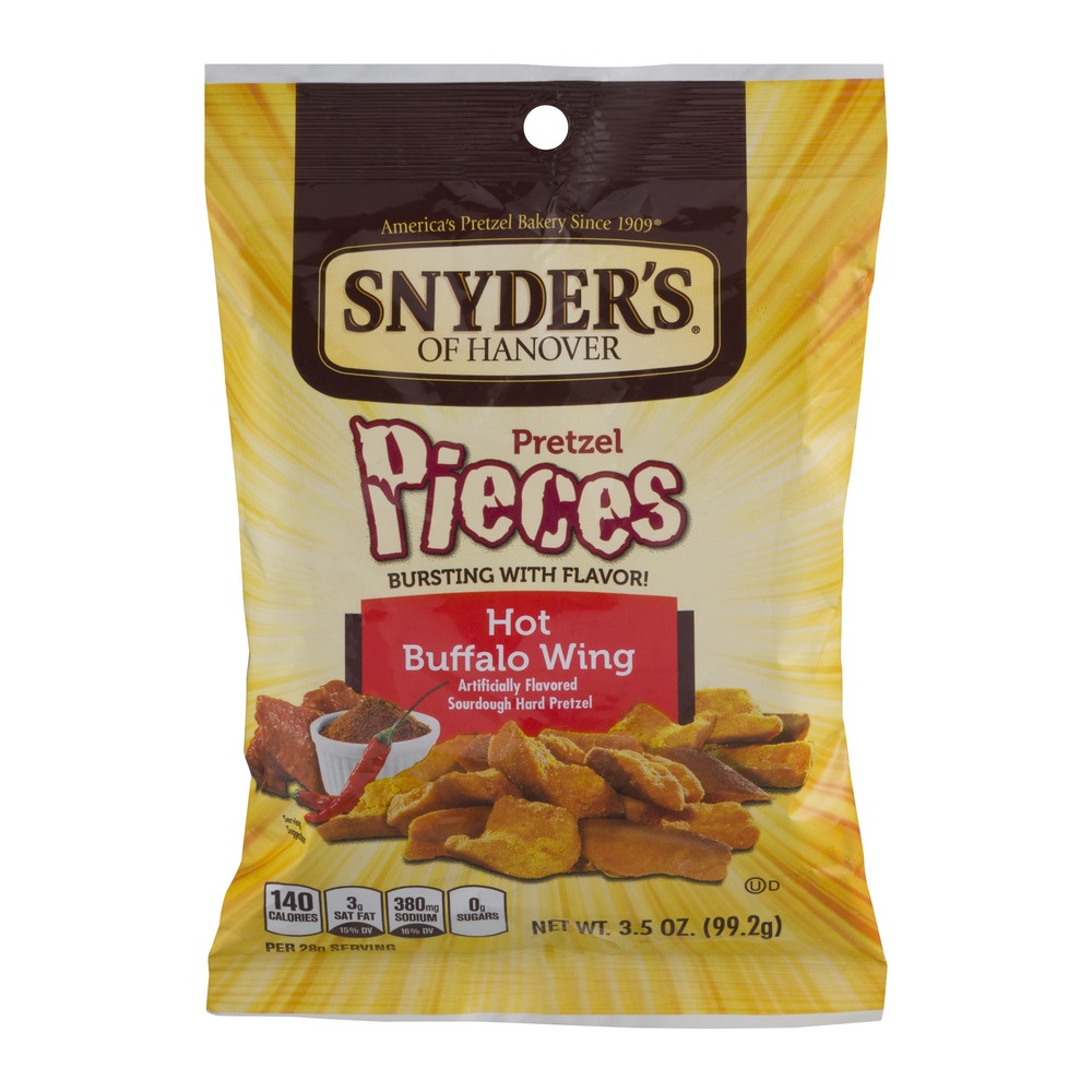 slide 1 of 3, Snyder's of Hanover Pretzel Pieces, Hot Buffalo Wing, 1 ct