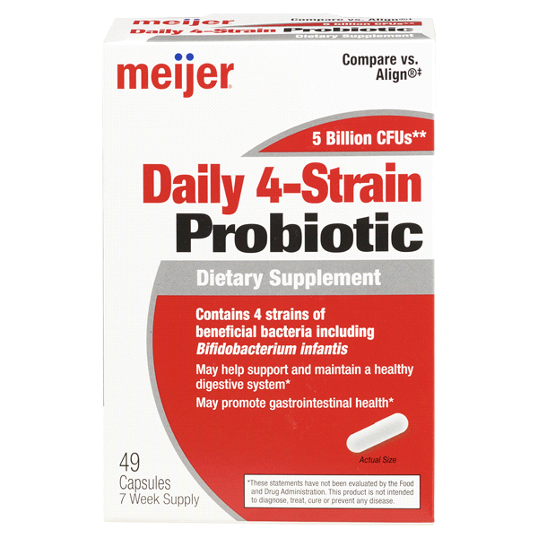 slide 1 of 3, Daily 4 Strain Probiotic, 1 ct