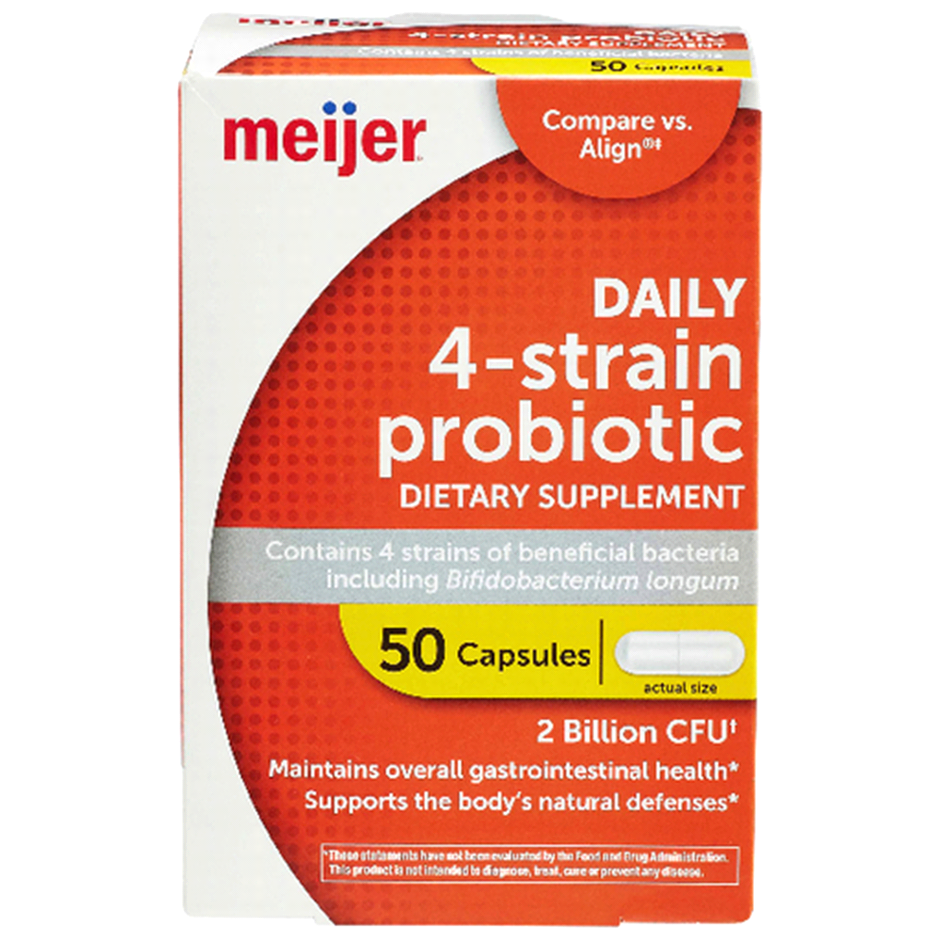 slide 1 of 3, Meijer Daily 4-Strain Probiotic, 1 ct