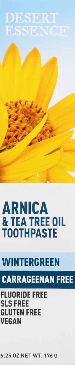 slide 6 of 12, Desert Essence Arnica & Tea Tree Oil Wintergreen Toothpaste 6.25 oz, 6.25 oz