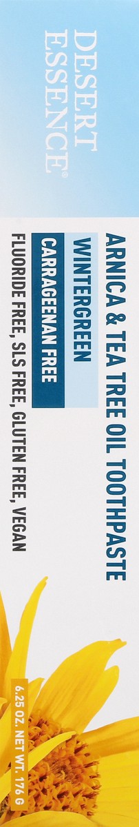 slide 10 of 12, Desert Essence Arnica & Tea Tree Oil Wintergreen Toothpaste 6.25 oz, 6.25 oz