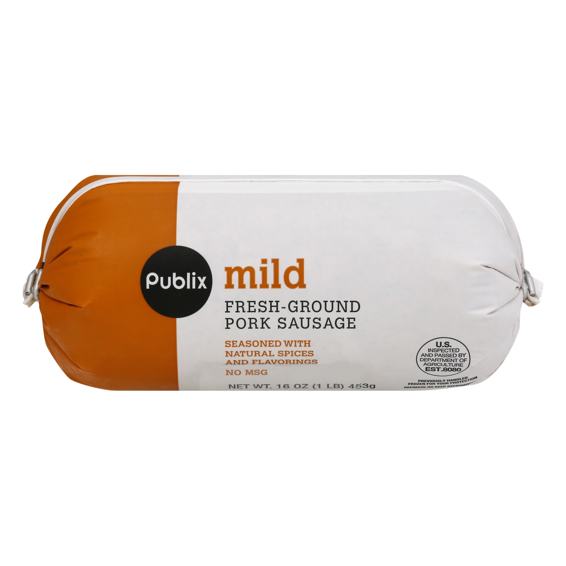 slide 1 of 1, Publix Mild Fresh-Ground Pork Sausage, 16 oz