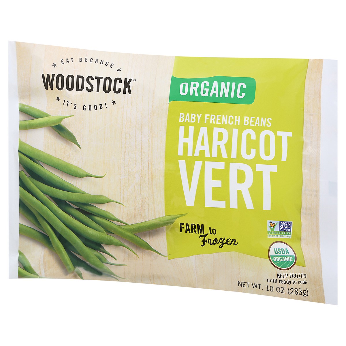 slide 2 of 9, Woodstock Organic Haricot Vert Baby French Beans 10 oz, 10 oz