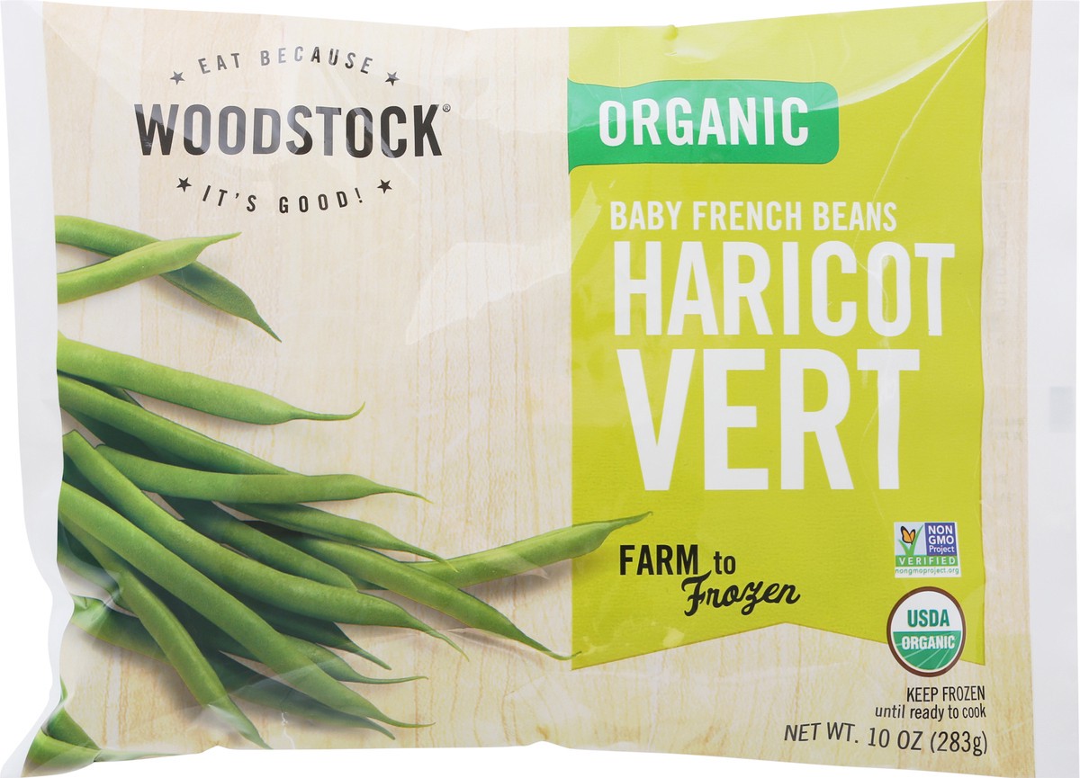 slide 8 of 9, Woodstock Organic Haricot Vert Baby French Beans 10 oz, 10 oz