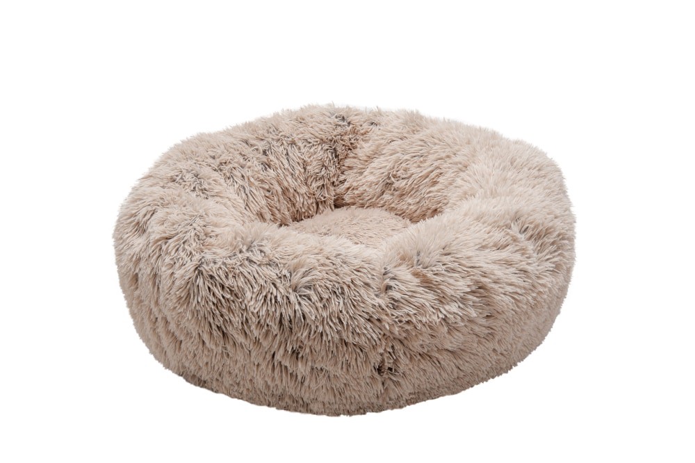 slide 1 of 1, FurHaven Calming Cuddler Donut-Sm Taupe, 1 ct