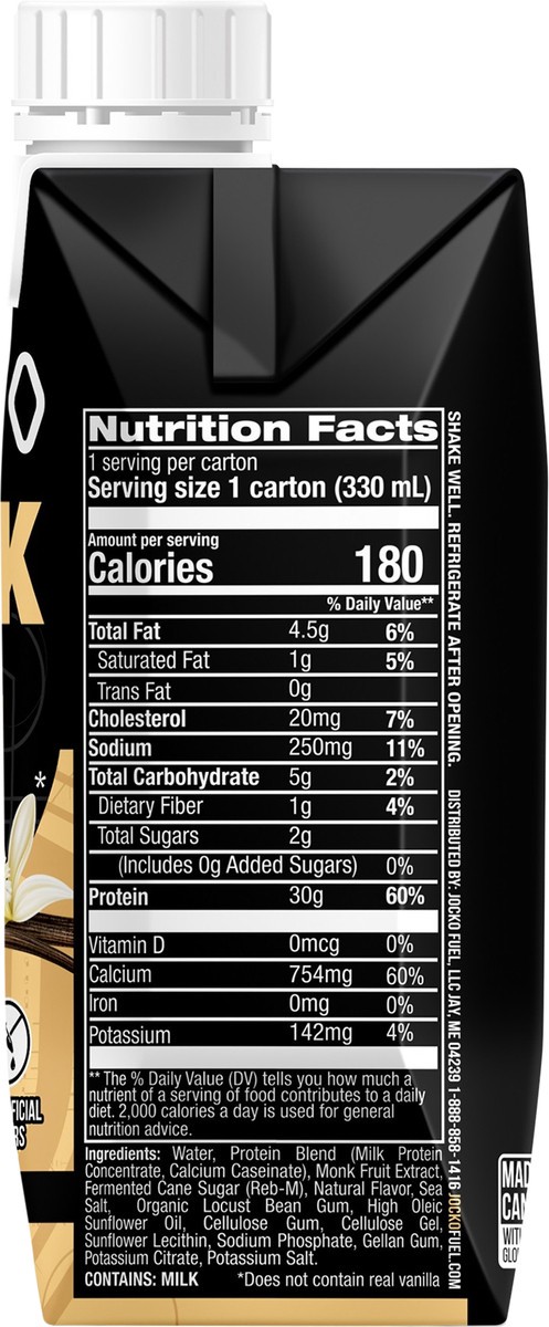 slide 6 of 7, Jocko Vanilla Protein Mölk Shake 11 oz Tetrapak, 11 oz