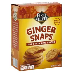First Street Ginger Snaps - 12 oz