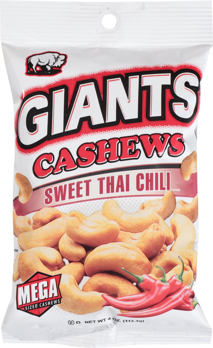 slide 8 of 14, GIANTS Sweet Thai Chili Mega Cashews 4 oz, 4 oz