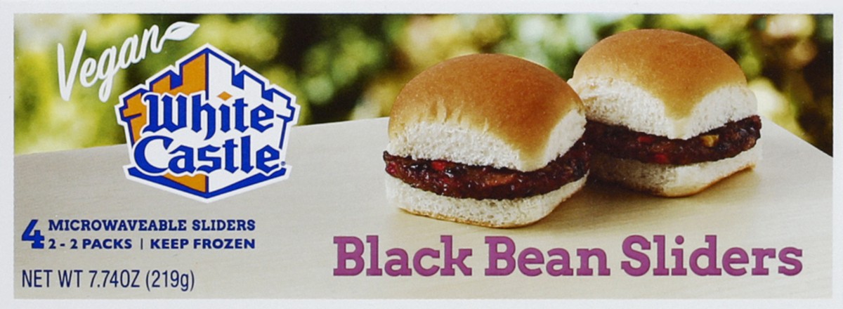 slide 4 of 6, White Castle Black Bean Sliders, 4 ct