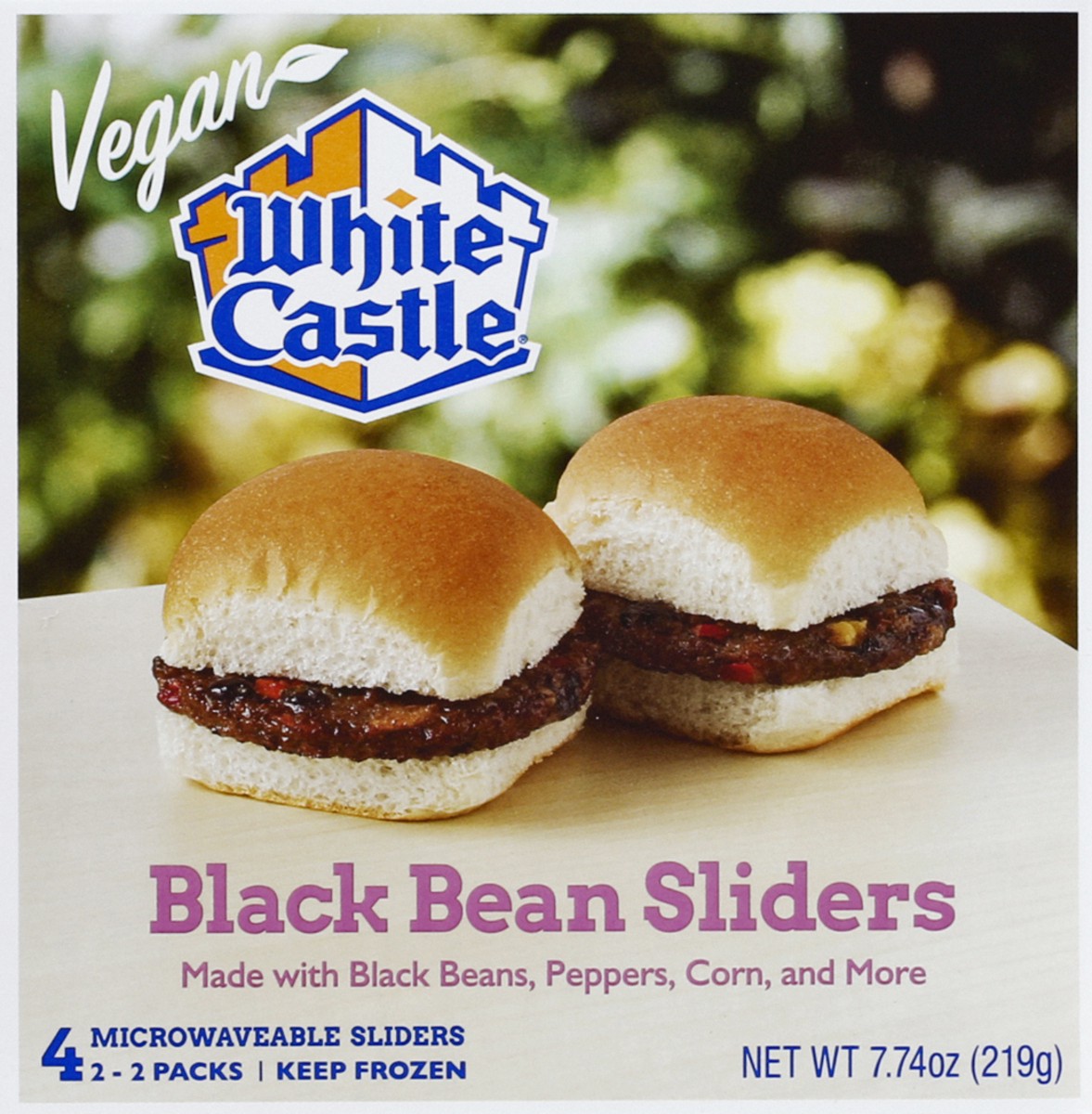 slide 5 of 6, White Castle Black Bean Sliders, 4 ct