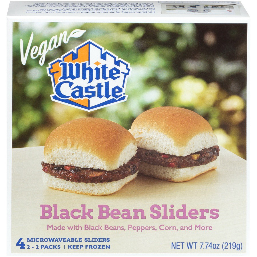 slide 1 of 6, White Castle Black Bean Sliders, 4 ct