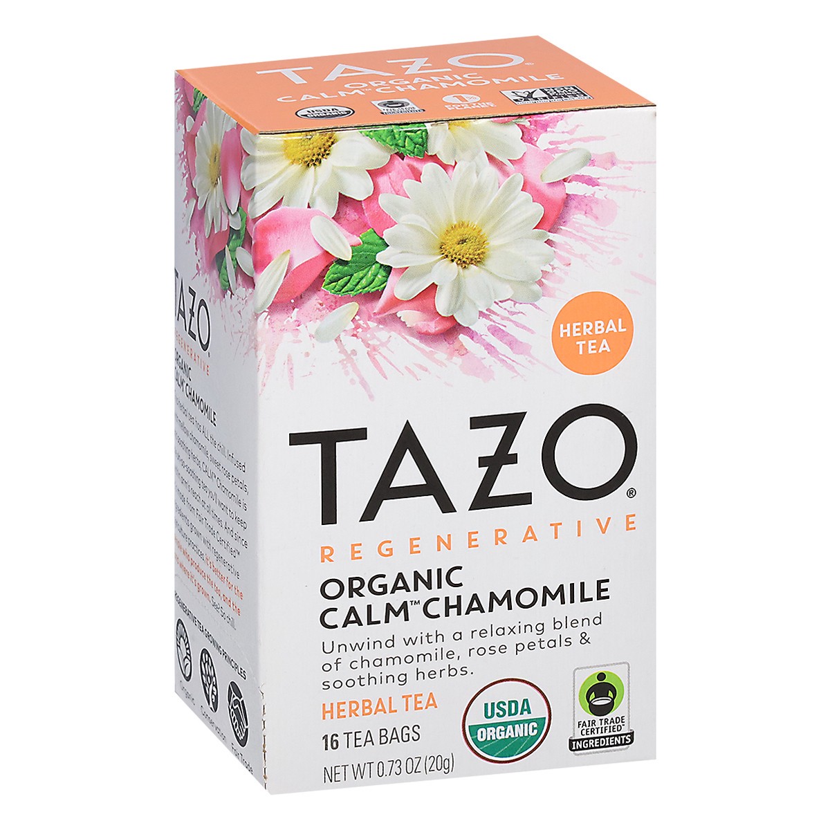 slide 4 of 9, Tazo Organic Calm Chamomile Herbal Tea 16 ea, 16 ct