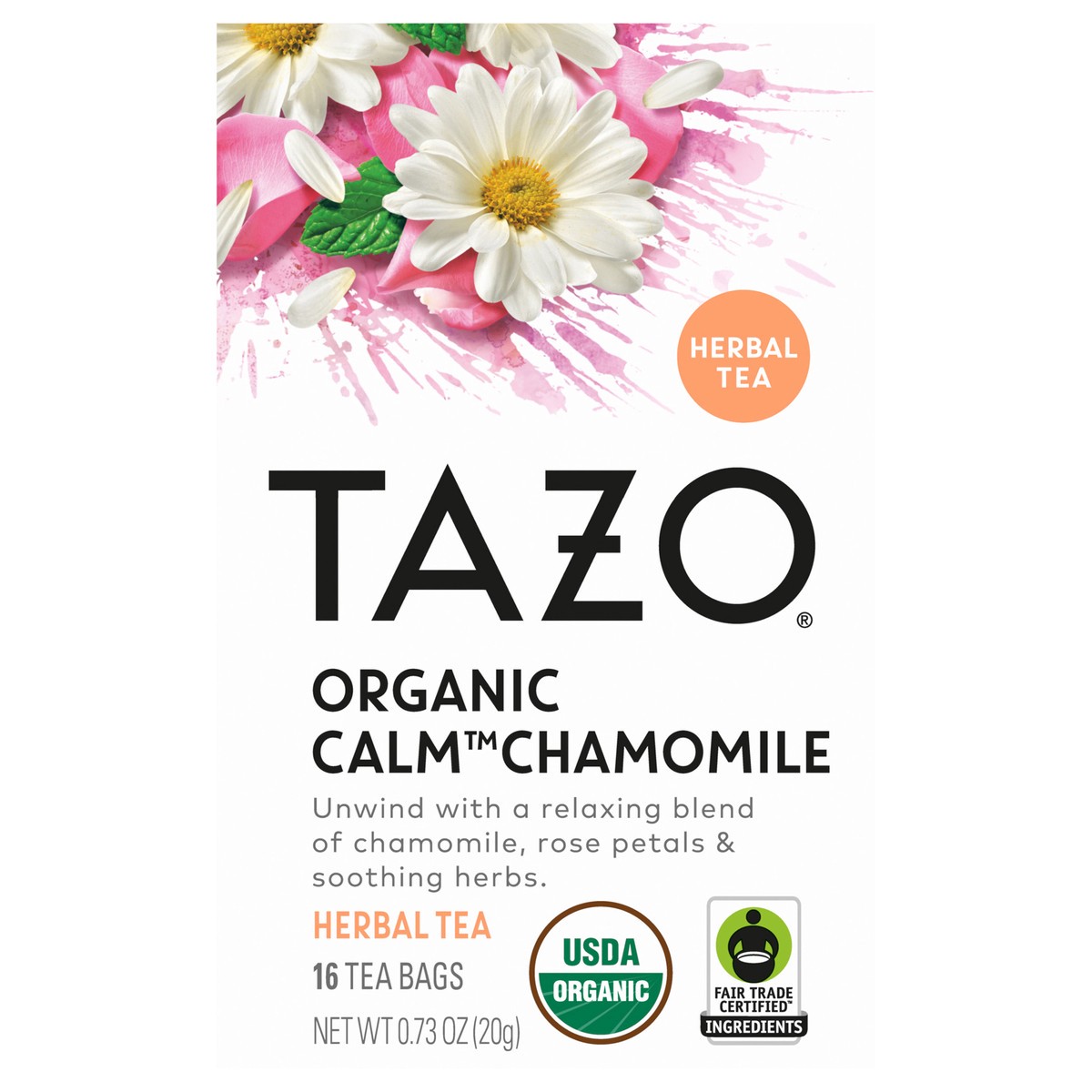 slide 1 of 9, TAZO TB ORG FT Calm 6 16ct, 16 ct