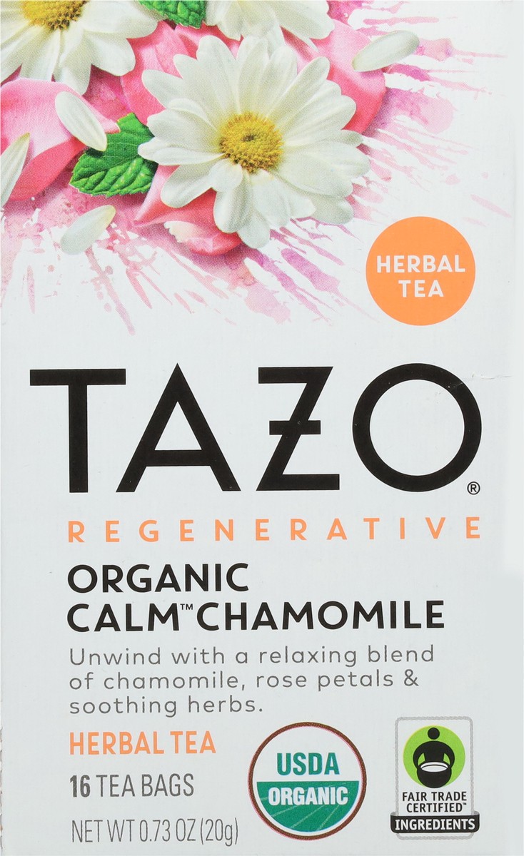 slide 7 of 9, Tazo Organic Calm Chamomile Herbal Tea 16 ea, 16 ct