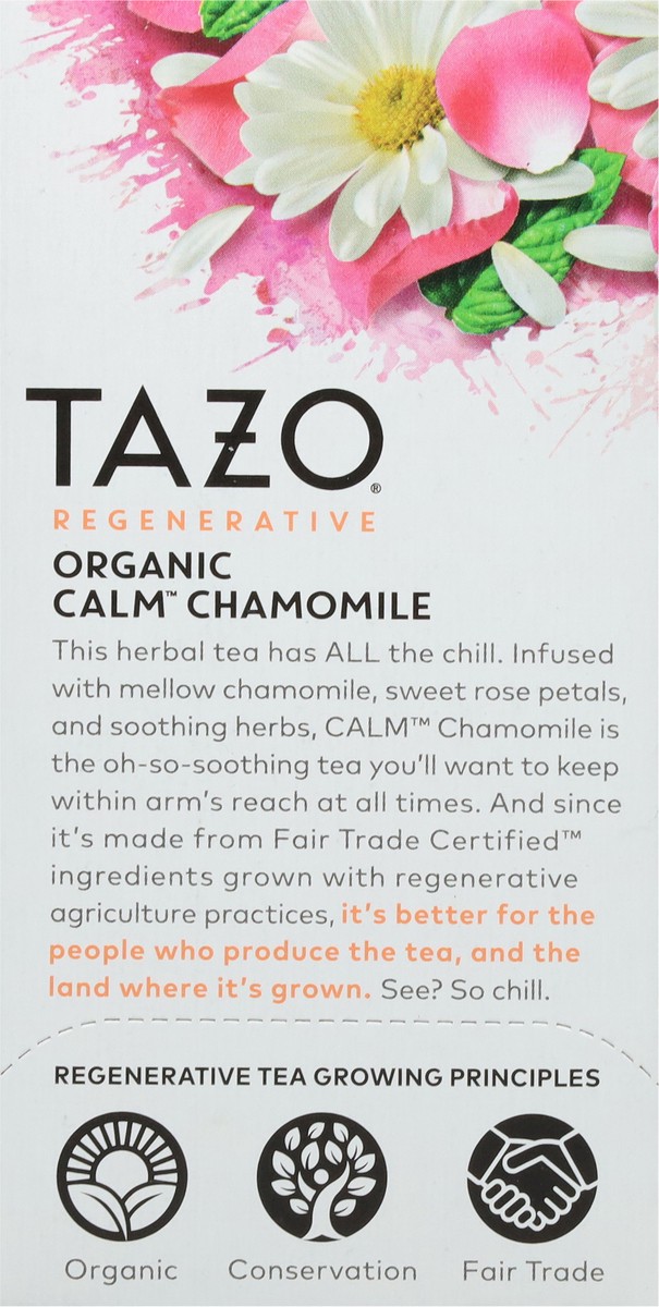 slide 9 of 9, Tazo Organic Calm Chamomile Herbal Tea 16 ea, 16 ct