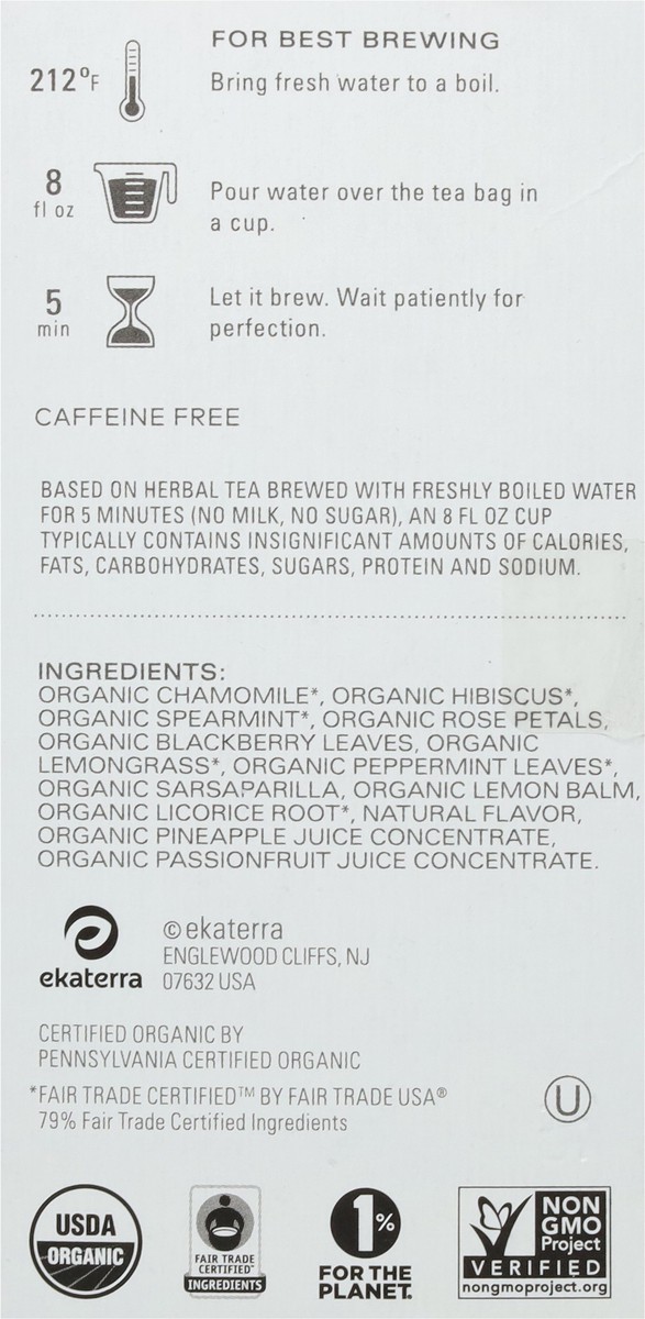 slide 3 of 9, Tazo Organic Calm Chamomile Herbal Tea 16 ea, 16 ct