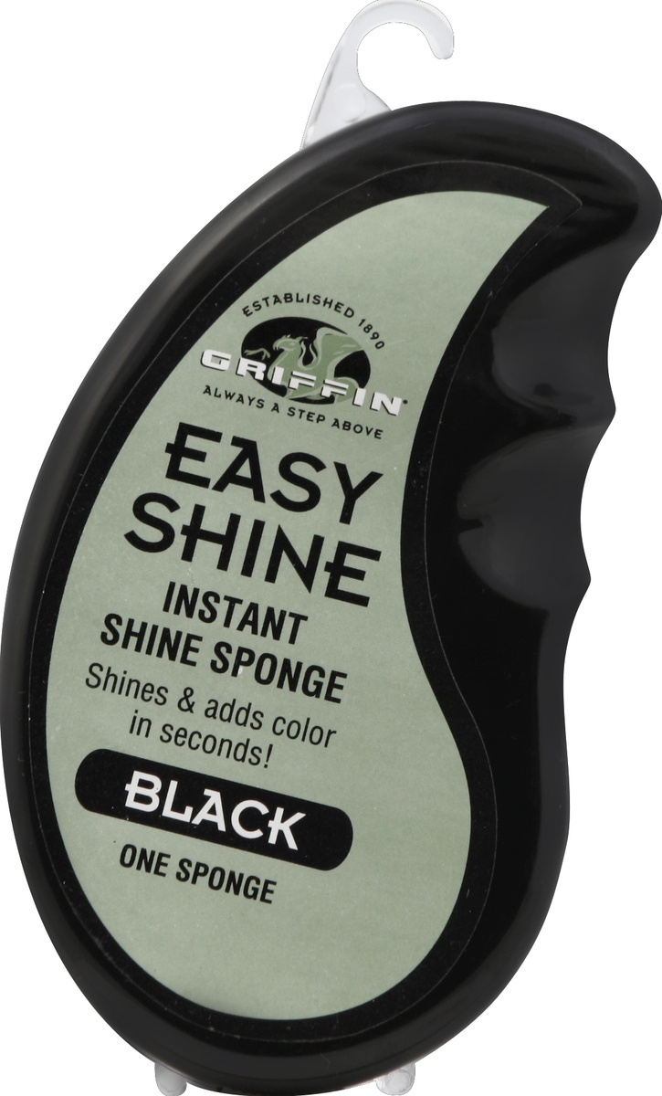 slide 2 of 2, Griffin Bros. Easy Shine Sponge Black - Each, 1 ct