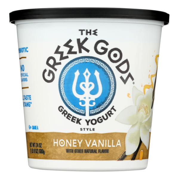 slide 1 of 4, The Greek Gods Honey Vanilla Greek Yogurt - 24oz, 24 oz