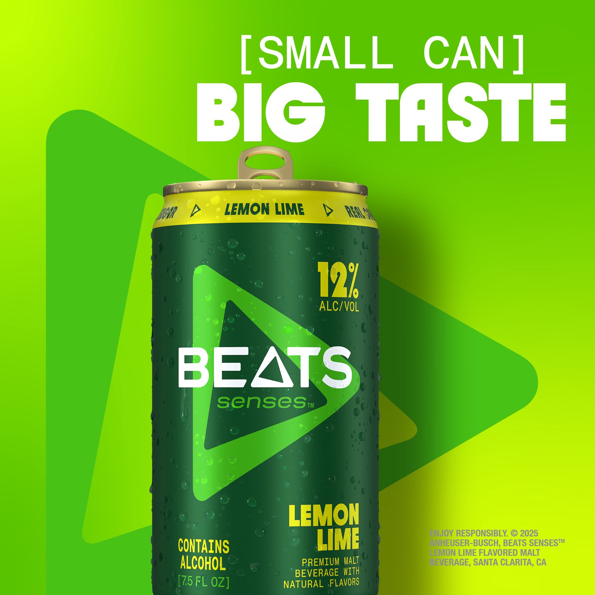 slide 6 of 6, Beats Senses Premium Lemon Lime Malt Beverage 7.5 fl oz, 7.5 fl oz