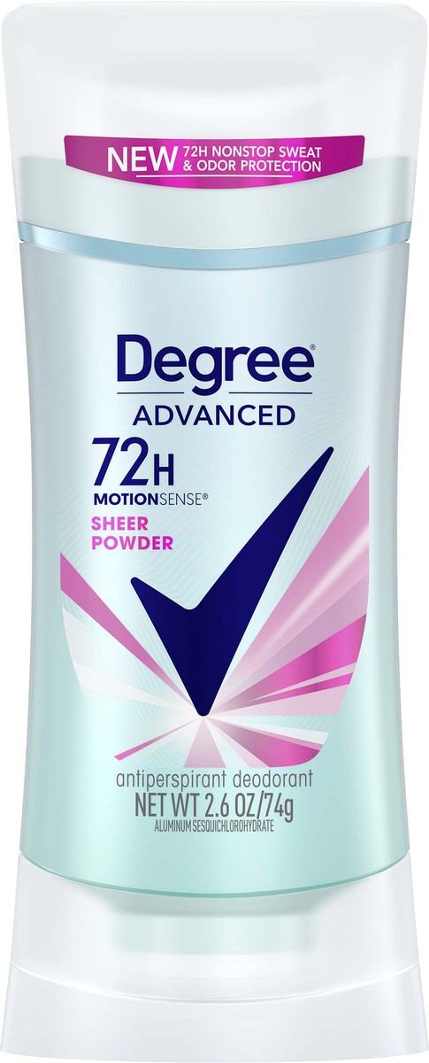 slide 3 of 7, Degree Sheer Powder MotionSense Antiperspirant Deodorant - 2.6 Oz, 2.6 oz