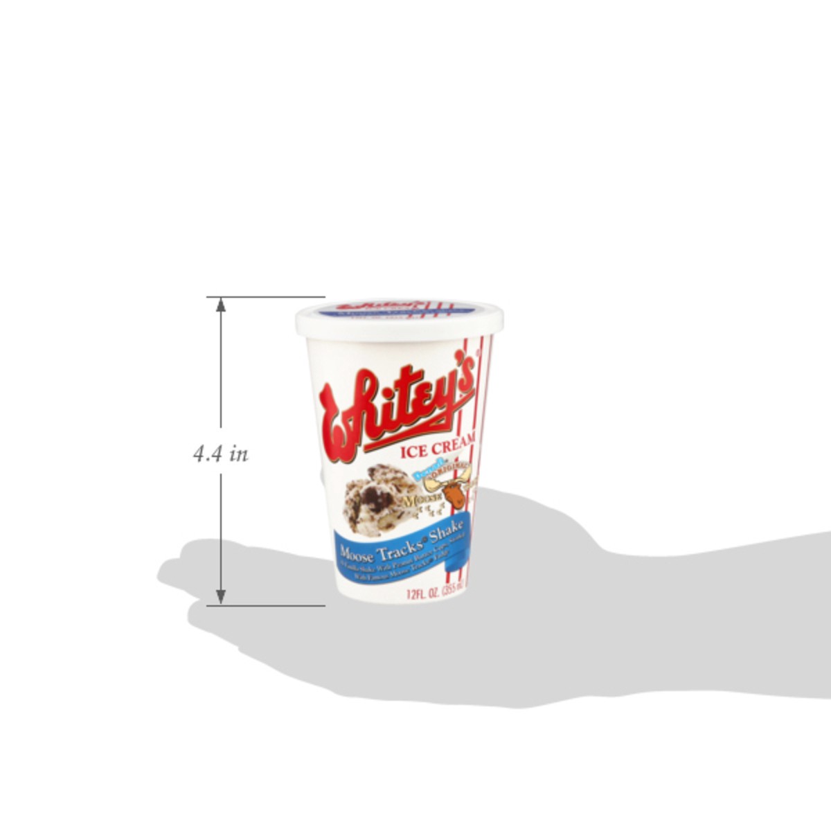 slide 8 of 14, Whitey's Ice Cream Moose Tracks Shake, 12 fl oz