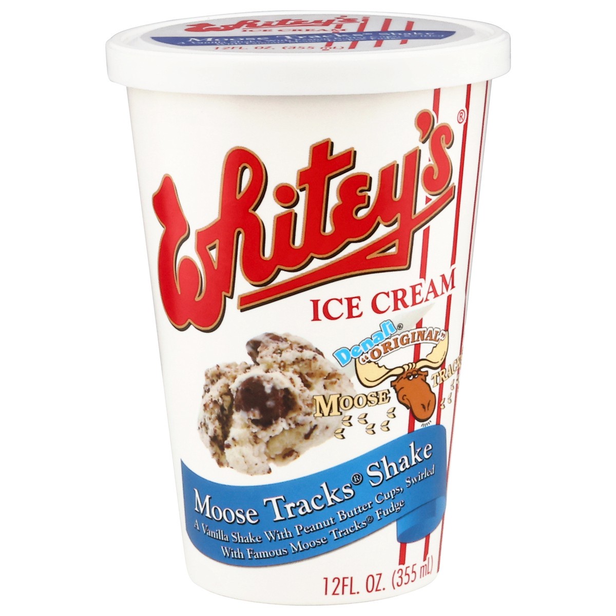 slide 1 of 14, Whitey's Ice Cream Moose Tracks Shake, 12 fl oz