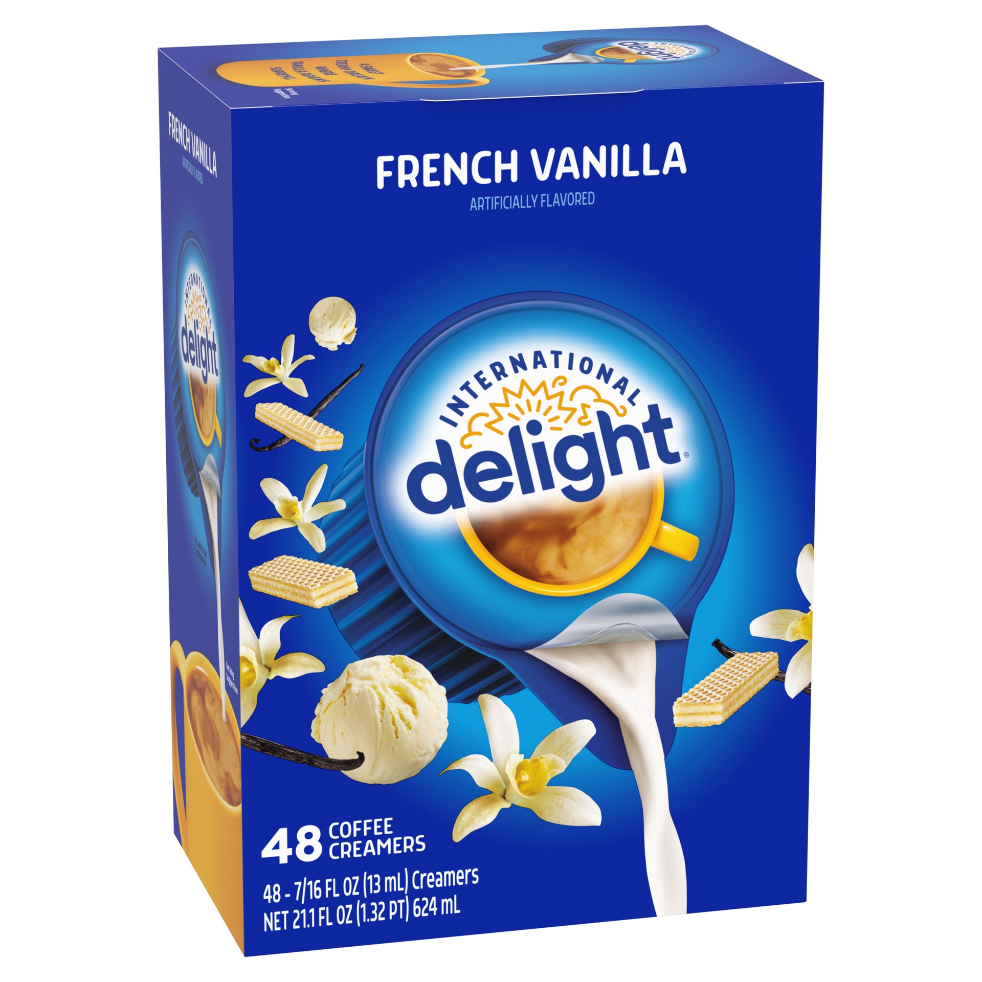 slide 5 of 5, International Delight Coffee Creamer Singles, French Vanilla- 48 ct, 48 ct