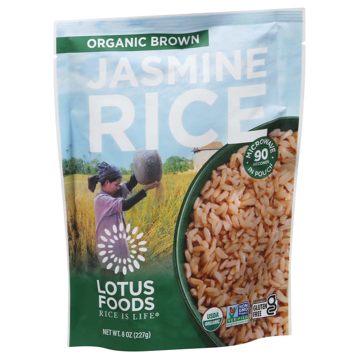 slide 4 of 9, Lotus Foods Organic Brown Jasmine Rice 8 oz, 8 oz