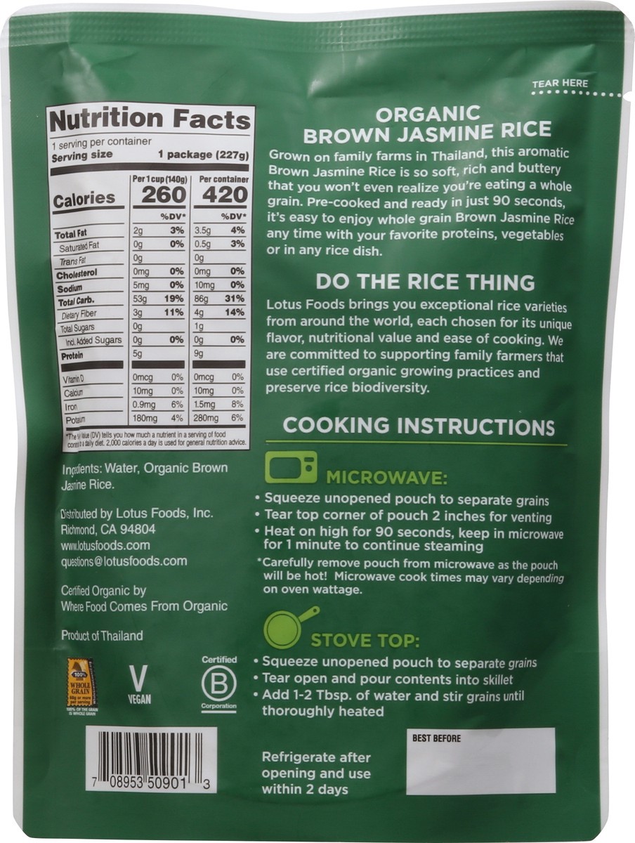 slide 2 of 9, Lotus Foods Organic Brown Jasmine Rice 8 oz, 8 oz