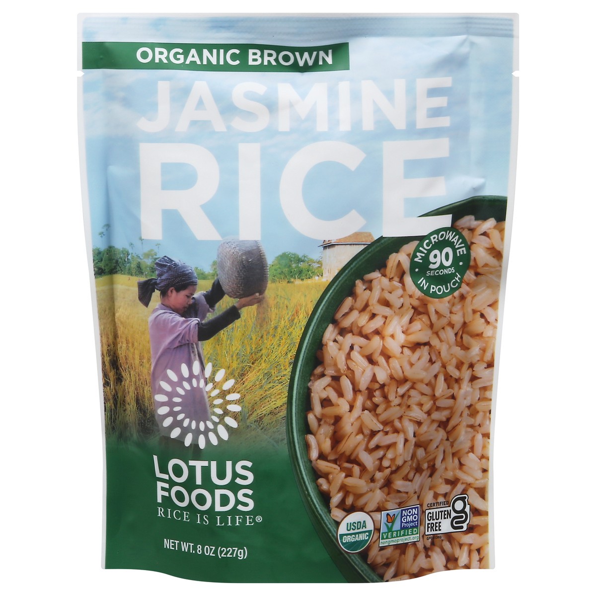 slide 1 of 9, Lotus Foods Organic Brown Jasmine Rice 8 oz, 8 oz