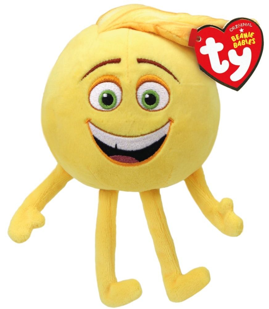 slide 1 of 1, Ty Beanie Babies Gene Plush Emoji - Yellow, 8 in