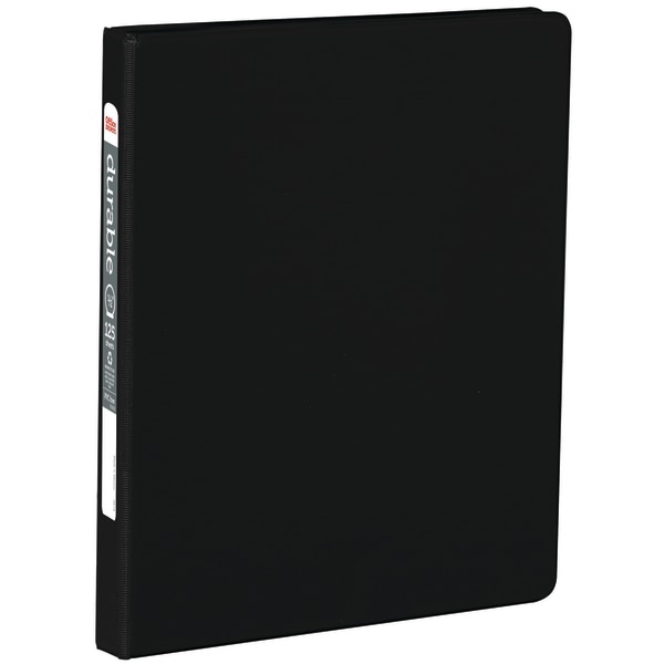 slide 1 of 5, Office Depot Brand Nonstick Round-Ring Binder, 1/2'' Rings, 64% Recycled, Black, 1 ct