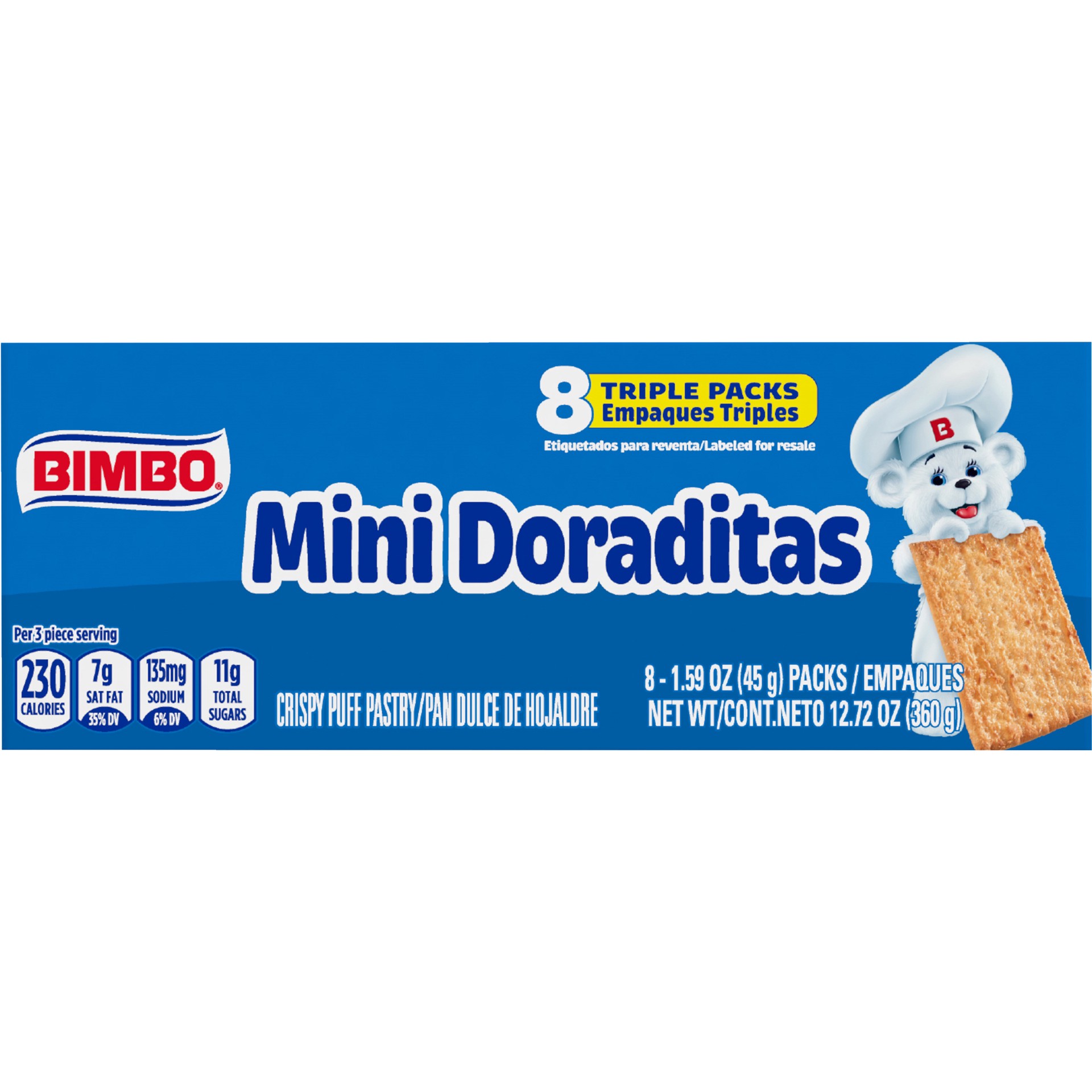 slide 4 of 4, Bimbo Mini Doraditas Fine Pastry, 12.7 oz