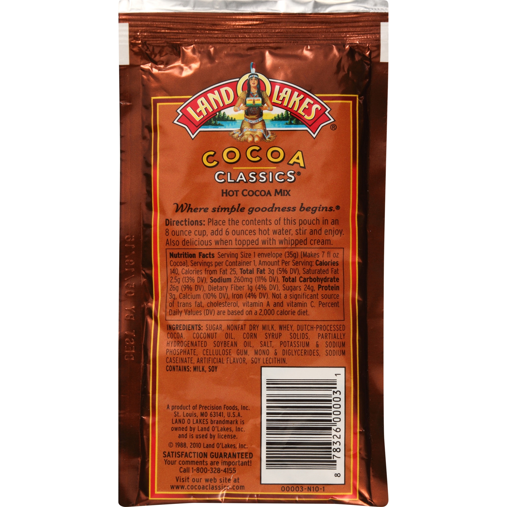 slide 4 of 6, Land O'Lakes Cocoa Classics Irish Creme & Chocolate Hot Cocoa Mix, 1.25 oz