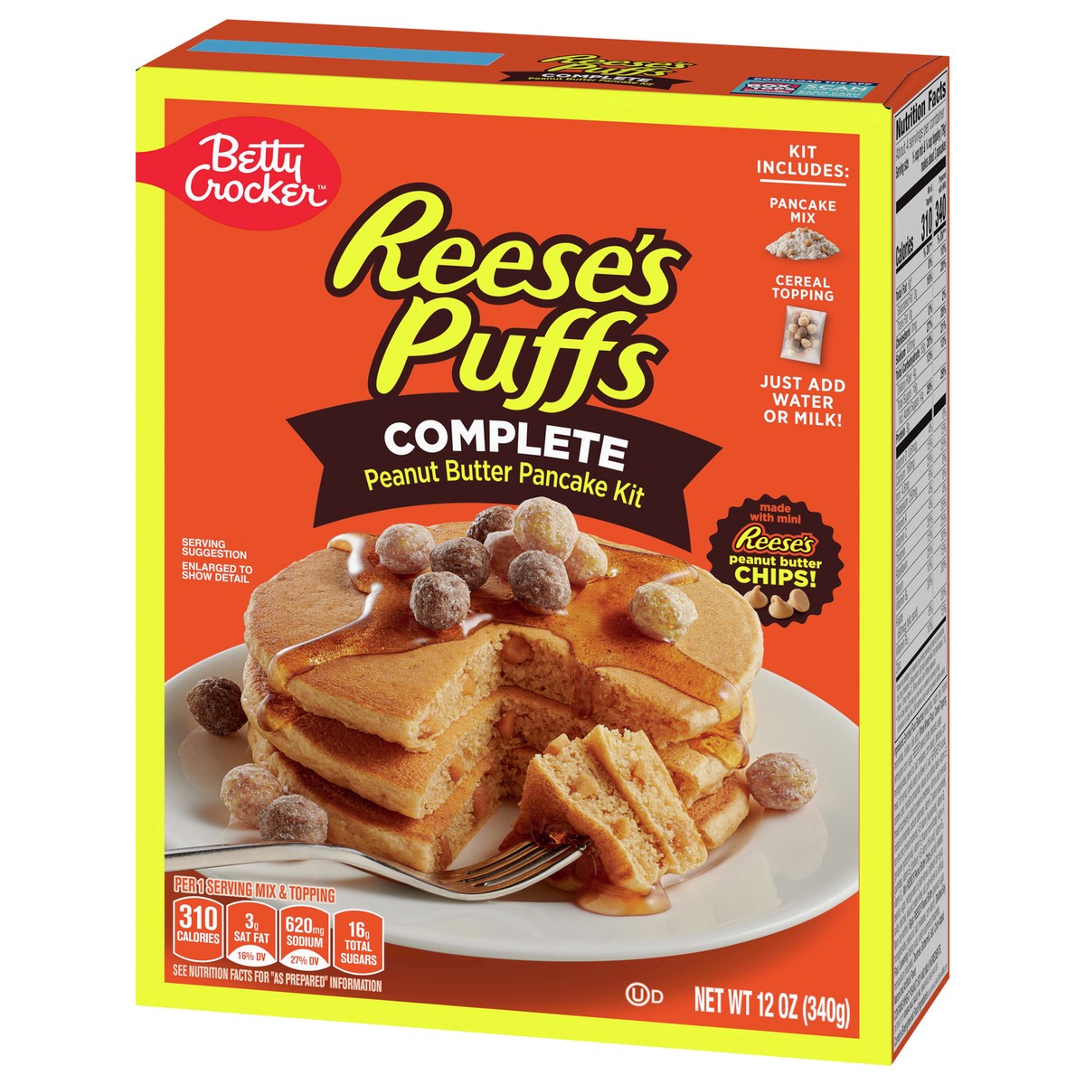 slide 10 of 14, Betty Crocker REESE'S PUFFS Peanut Butter Pancake Mix, 12 oz., 12 oz