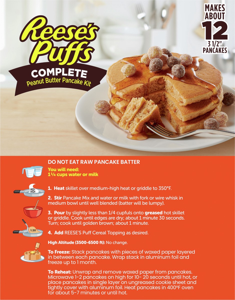 slide 8 of 14, Betty Crocker REESE'S PUFFS Peanut Butter Pancake Mix, 12 oz., 12 oz