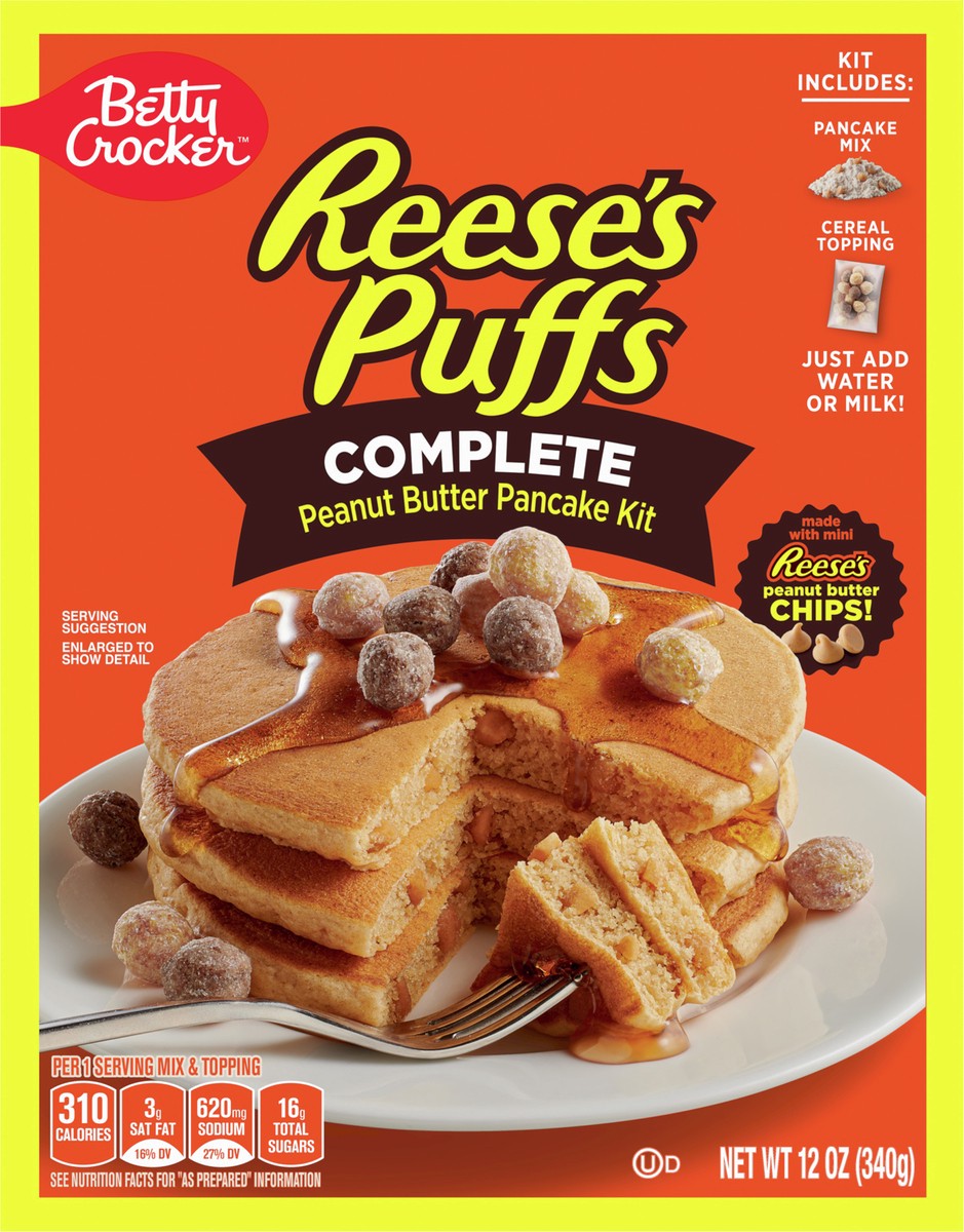 slide 11 of 14, Betty Crocker REESE'S PUFFS Peanut Butter Pancake Mix, 12 oz., 12 oz