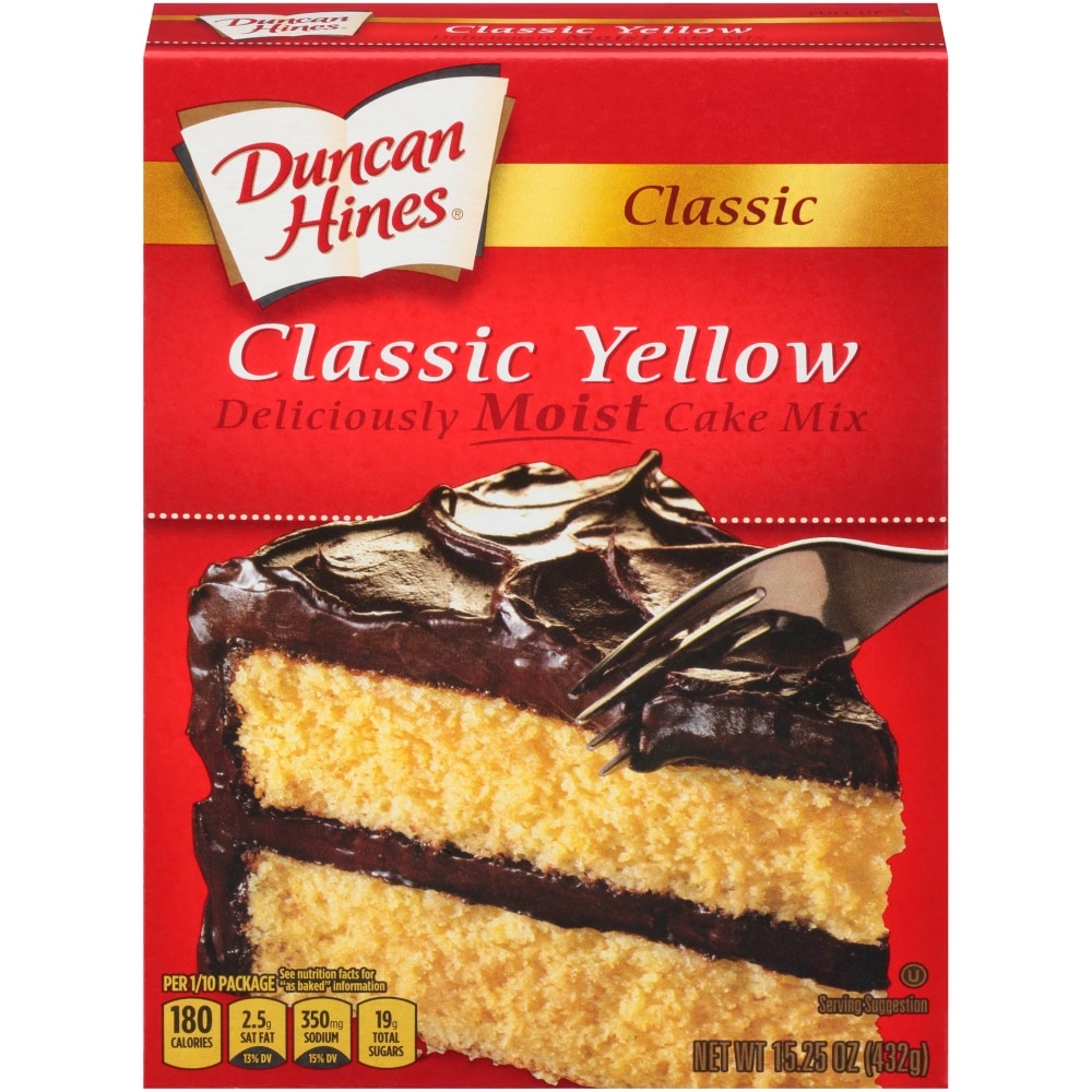 slide 1 of 1, Duncan Hines Classic Yellow Layer Cake Case, 12 ct / 16.5 oz