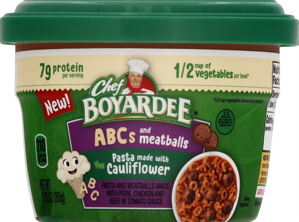 slide 2 of 12, Chef Boyardee ABCs and Meatballs 7.25 oz, 7.25 oz