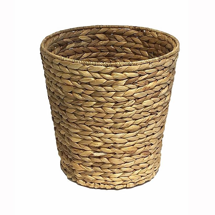 slide 1 of 1, LaMont Home Brookside Natural Water Hyacinth Guest Round Wastebasket, 1 ct