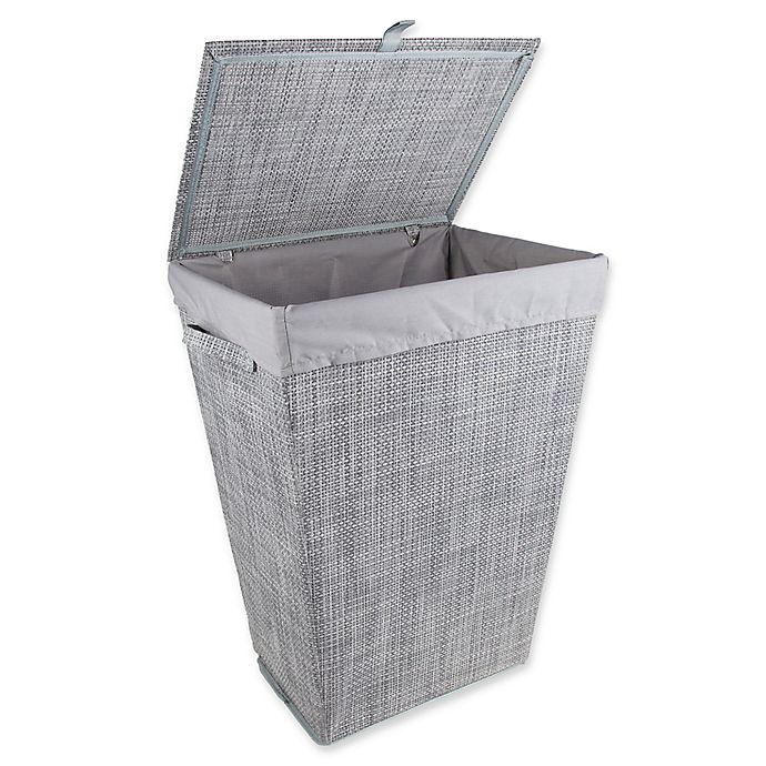 slide 2 of 2, Baum Parker Hamper - Grey, 1 ct