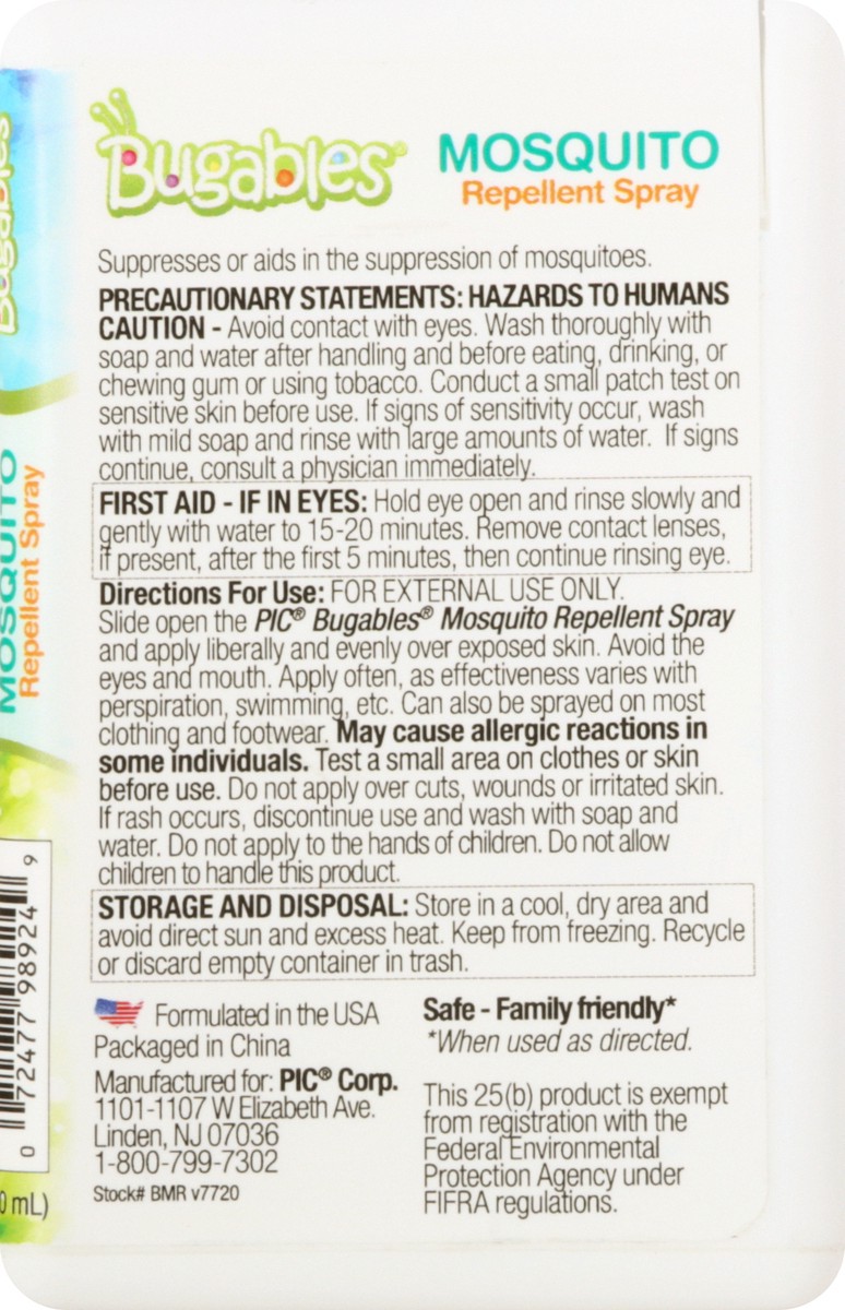 slide 8 of 9, Bugables Mosquito Repellent Spray, 0.07 fl oz