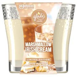 Glade Candle, Marshmallow Irish Cream, Small Candle, 1 CT, 3.4 oz