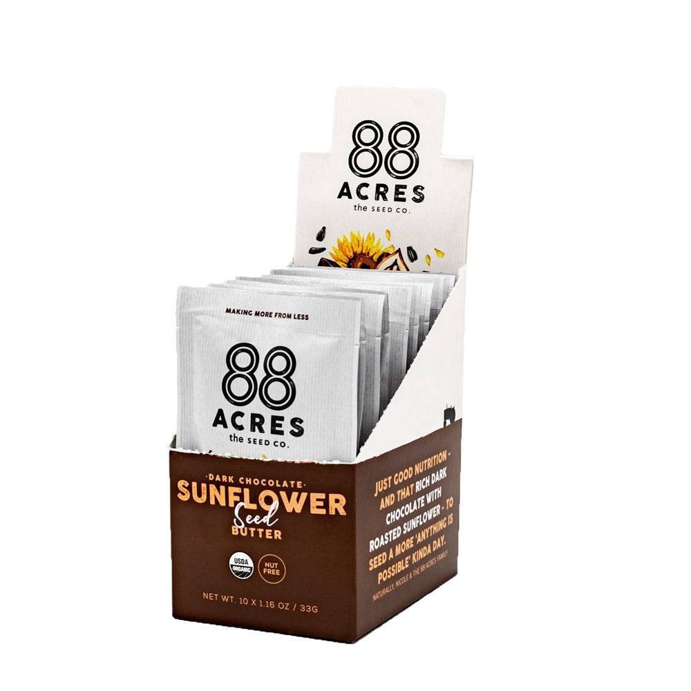 slide 3 of 3, 88 Acres Organic Chocolate Sunflower Seed Butter Pouch, 1.16 oz