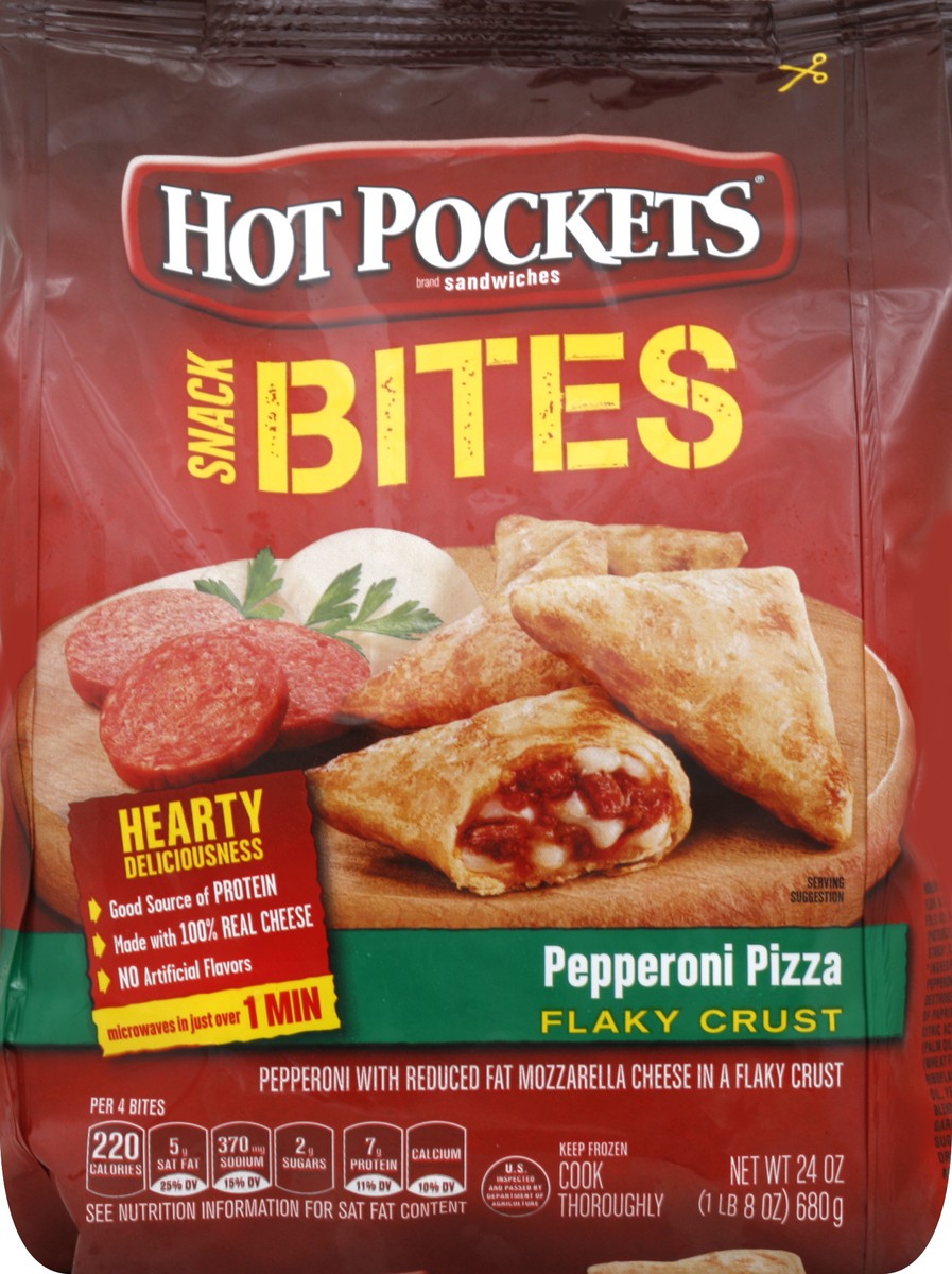 slide 3 of 5, Hot Pockets Pepperoni Pizza Snack Bites, 24.1 oz