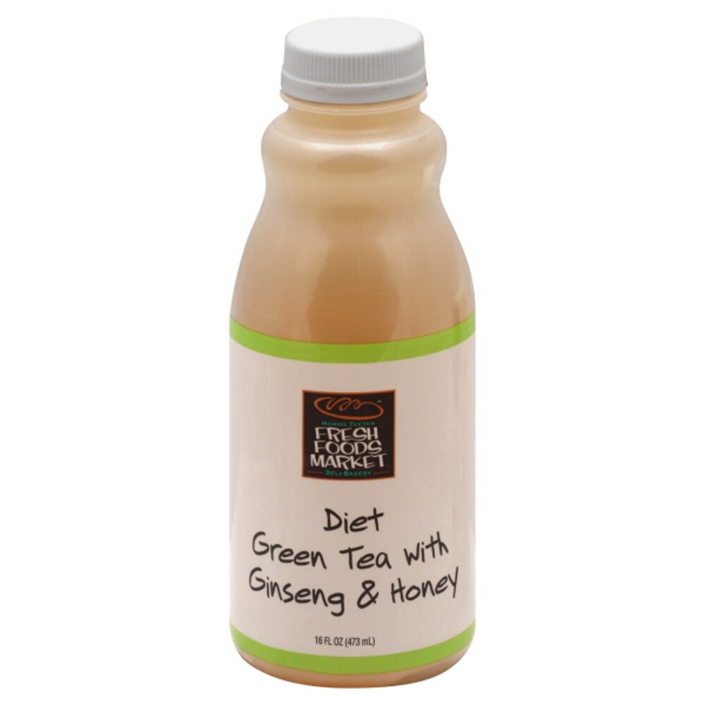 slide 1 of 1, Harris Teeter Fresh Foods Market Diet Green Tea with Ginseng - 16 oz, 16 oz