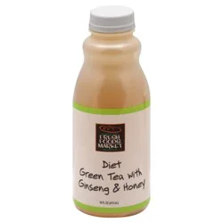 Harris Teeter Fresh Foods Market Diet Green Tea with Ginseng - 16 oz